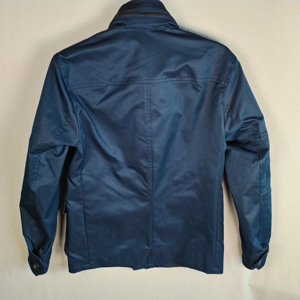 Banana Republic Men's Navy Blue Field Jacket XS Water Resistant‎ Utility Hooded